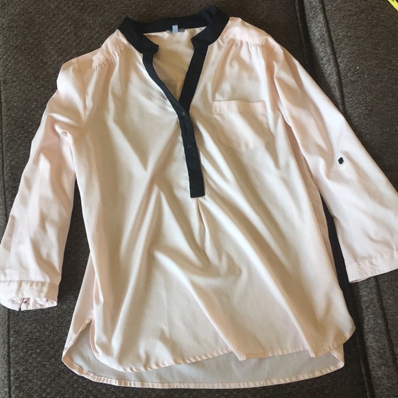 Charlotte Russe Pink and Black Accented Blouse - Picture 5 of 5